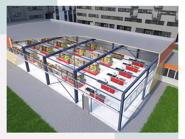 Строительство магазинов в Екатеринбург от 615 руб. за м²