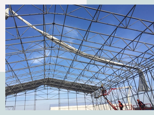 Шатровые ангары от 615 руб. в Екатеринбурге и Свердловской области